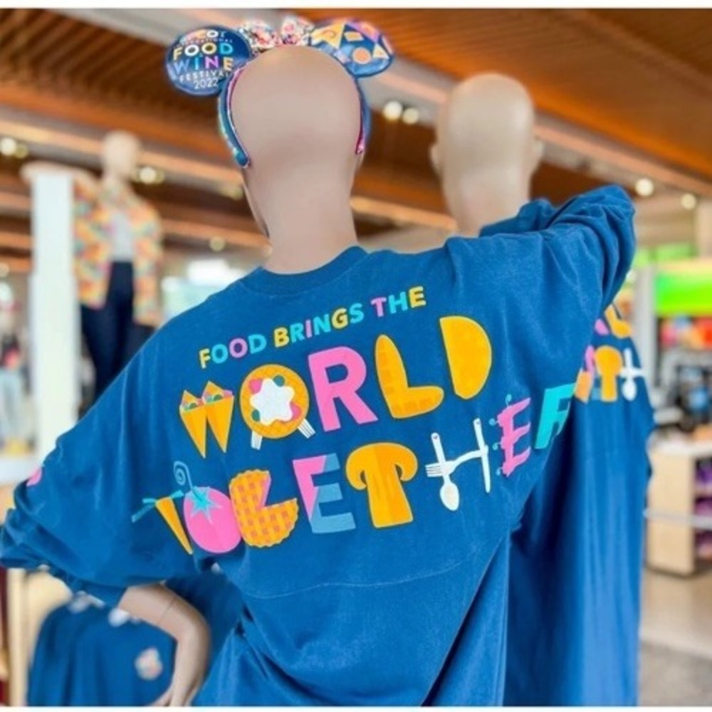 New Disney Parks Epcot Food And Wine Festival 2022 Adult Spirit Jersey Medium